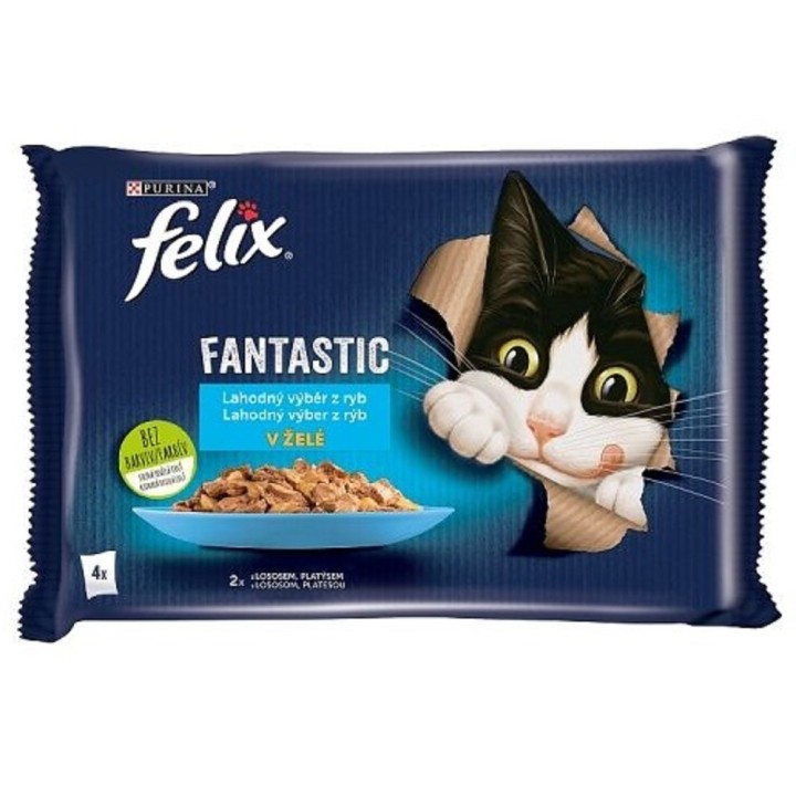 Expirace Felix Fantastic 85gx4ks kaps.losos+platýs v želé